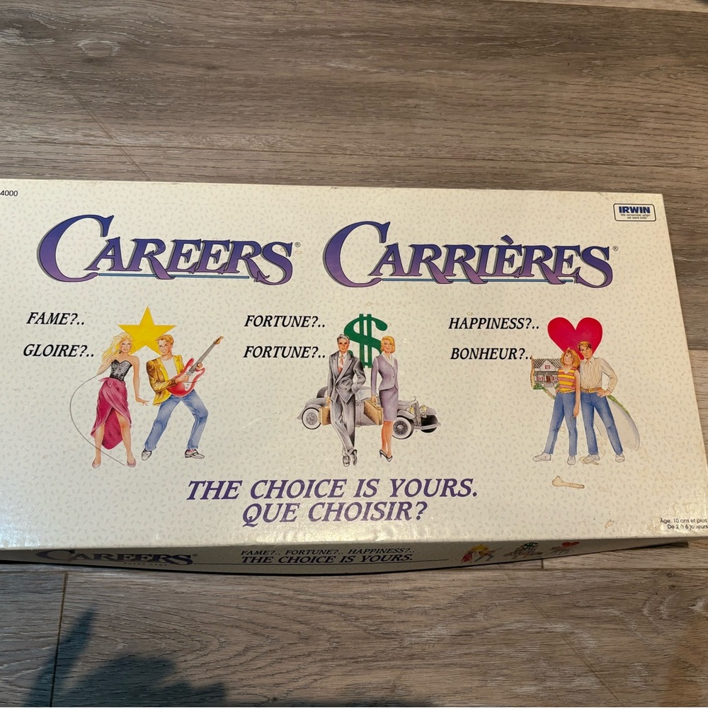 Careers Bilingual Board Game by Irwin Toy 1975